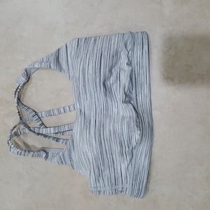 Lululemon striped sports bra